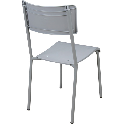 Ventura Stacking Chair, Polypropylene, 36" High, 300 lbs. Capacity, Grey Southpoint Industrial Supply