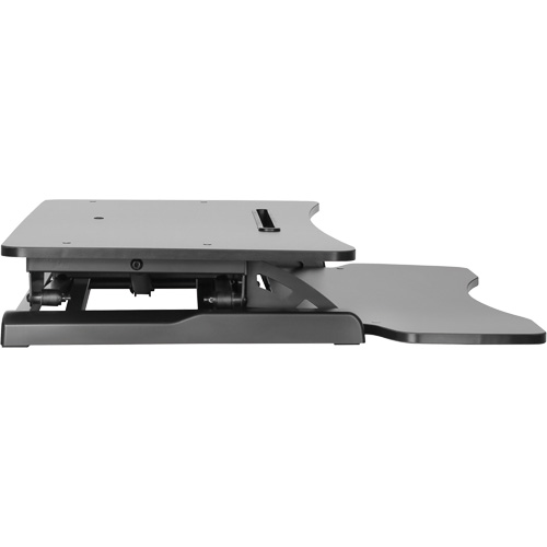 Goya Sit-Stand Workstation, Desktop Unit, 22" H x 31-1/2" W x 24" D, Black Southpoint Industrial Supply
