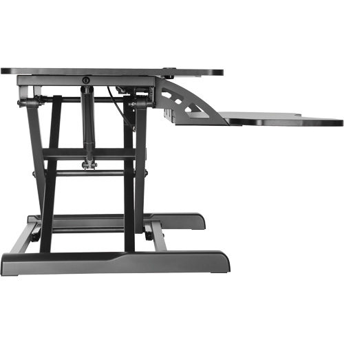 Goya Sit-Stand Workstation, Desktop Unit, 22" H x 31-1/2" W x 24" D, Black Southpoint Industrial Supply