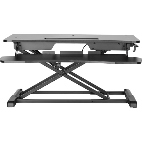 Goya Sit-Stand Workstation, Desktop Unit, 22" H x 31-1/2" W x 24" D, Black Southpoint Industrial Supply