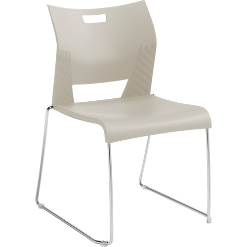 Chaise de formation sans bras Duet, Plastique, Hauteur 33-1/4", Capacit&eacute; 350 lb, Blanc Southpoint Industrial Supply