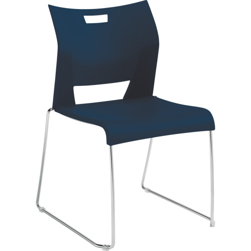 Chaise de formation sans bras Duet, Plastique, Hauteur 33-1/4", Capacit&eacute; 350 lb, Bleu Southpoint Industrial Supply