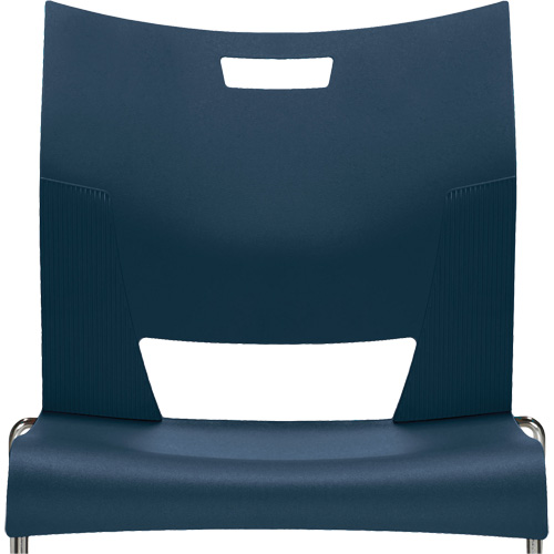Chaise de formation sans bras Duet, Plastique, Hauteur 33-1/4", Capacit&eacute; 350 lb, Bleu Southpoint Industrial Supply