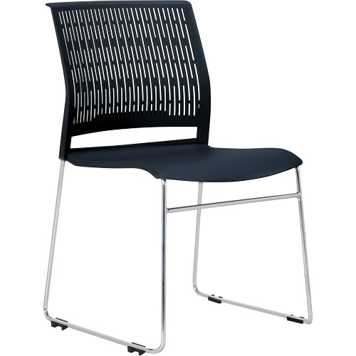 Chaises empilables s&eacute;rie Activ, Polypropyl&egrave;ne, Hauteur 32-3/8", Capacit&eacute; 275 lb, Noir Southpoint Industrial Supply