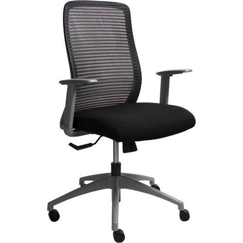 Chaise de bureau ajustable s&eacute;rie Era, Tissu/Mailles, Noir, Capacit&eacute; 275 lb Southpoint Industrial Supply