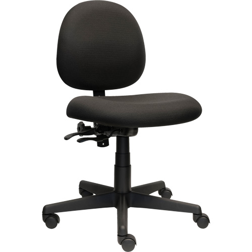 Chaise de travail &agrave; dossier bas Aspen, Tissu, Noir, Capacit&eacute; 275 lb Southpoint Industrial Supply