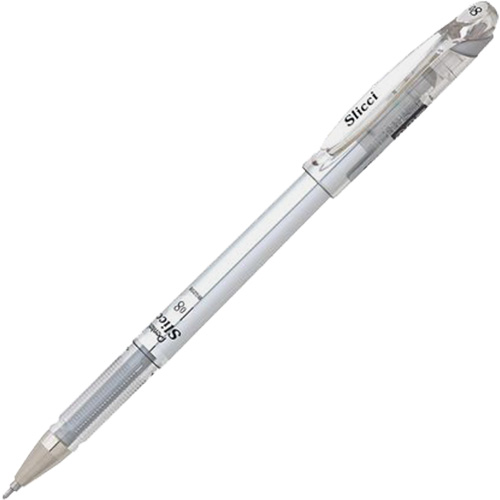Stylo gel m&eacute;tallique Slicci, Argent, 0,8 mm Southpoint Industrial Supply