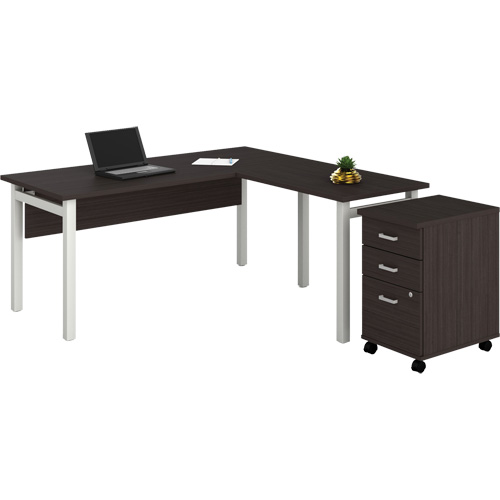 Newland "L" Shaped Desk with Pedestal Southpoint Industrial Supply