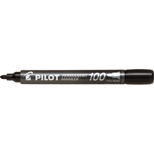 Marqueur permanent Pilot 100, Ronde, Noir Southpoint Industrial Supply
