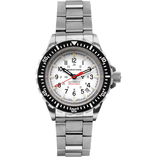 Grande montre automatique de plong&eacute;e &eacute;dition arctique GSAR avec bracelet en acier inoxydable, Num&eacute;rique, &agrave; piles, 41 mm, Argent Southpoint Industrial Supply