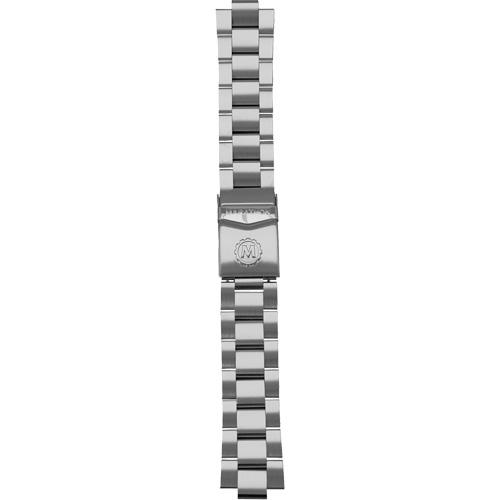 Grande montre automatique de plong&eacute;e avec feuille d'&eacute;rable gris et bracelet en acier inoxydable, Num&eacute;rique, &agrave; piles, 41 mm, Argent Southpoint Industrial Supply