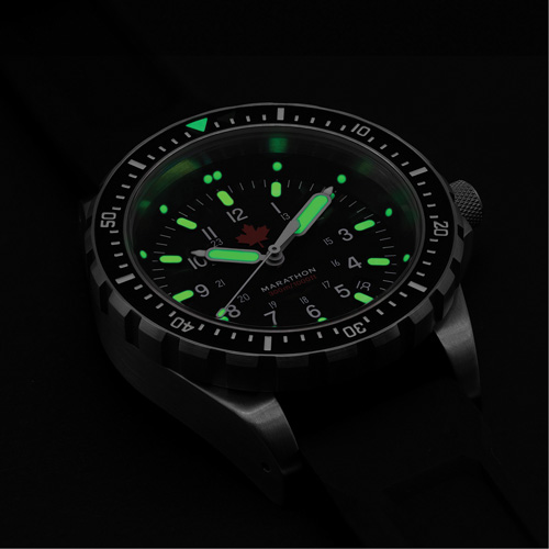 Red Maple Jumbo Diver's Quartz Watch, Digital, Battery Operated, 46 mm, Black Southpoint Industrial Supply