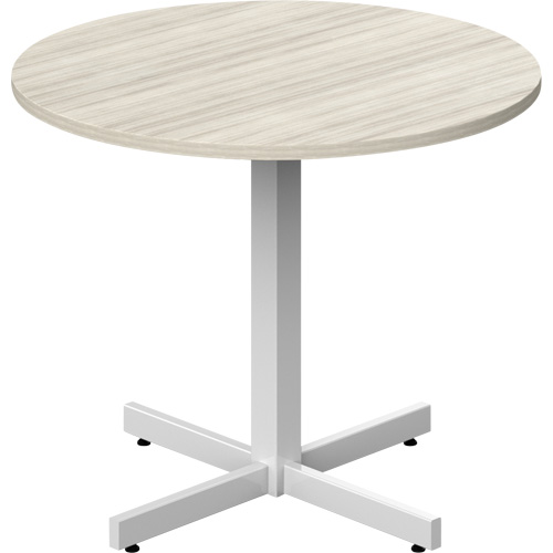 Newland Height-Adjustable Round Table, 36" L x 36" W x 29" H, 1" Top, Laminate, Tan Southpoint Industrial Supply