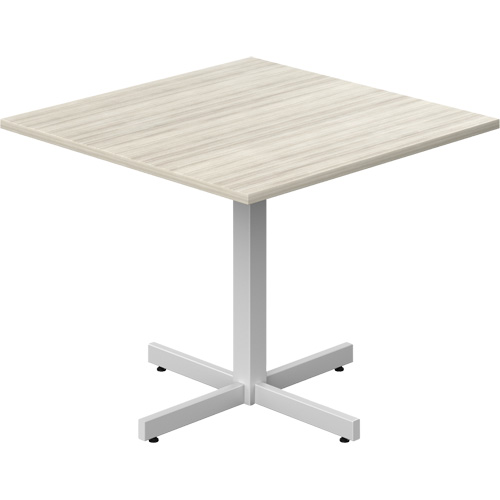 Table carr&eacute;e &agrave; hauteur r&eacute;glable Newland, 36" lo x 36" la x 29" h, Dessus de 1", Stratifi&eacute;, Havane Southpoint Industrial Supply