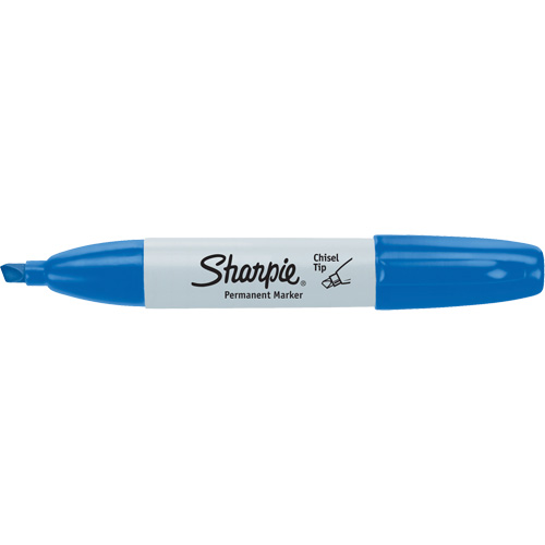 Permanent Marker, Chisel, Blue Southpoint Industrial Supply