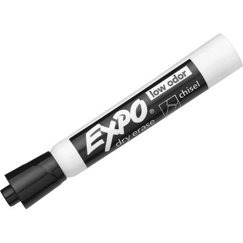 Chisel Tip Dry Erase Marker, Black, Chisel Tip Southpoint Industrial Supply
