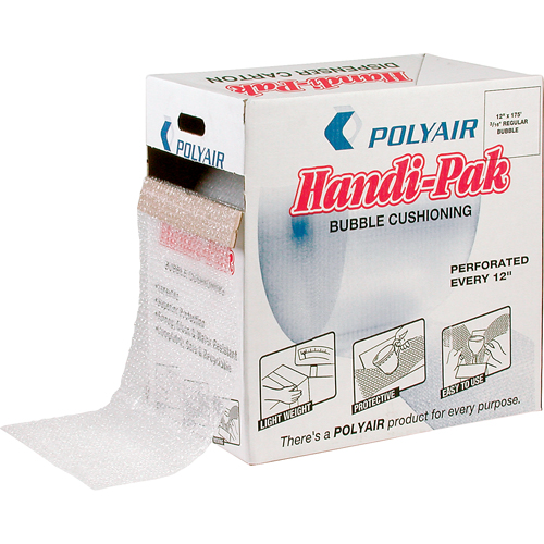 Handi-Pak Bubble Sheet Dispenser, 100' x 12", Bubble Size 5/16" Southpoint Industrial Supply
