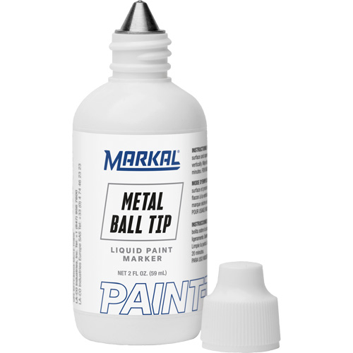 Marqueur Paint-Riter avec pointe en bille m&eacute;tallique, Liquide, Blanc Southpoint Industrial Supply