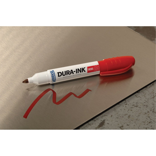 Marqueur Dura-Ink no 55, Rouge, Pointe Ciseau Southpoint Industrial Supply