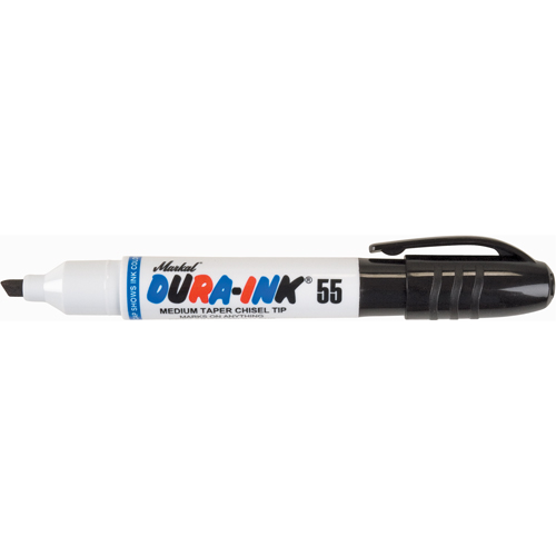 Dura-Ink&reg; 55 Permanent Marker, Chisel, Black Southpoint Industrial Supply