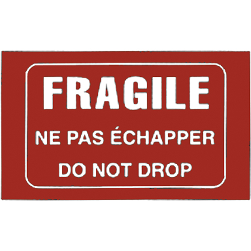 &eacute;tiquettes pour traitement sp&eacute;cial bilingues Fragile, 5" lo x 3" la, Blanc/rouge Southpoint Industrial Supply