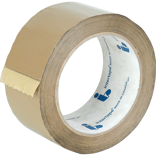 Box Sealing Tape, Hot Melt Adhesive, 1.18 mils, 48 mm (1-22/25") x 100 m (328') Southpoint Industrial Supply