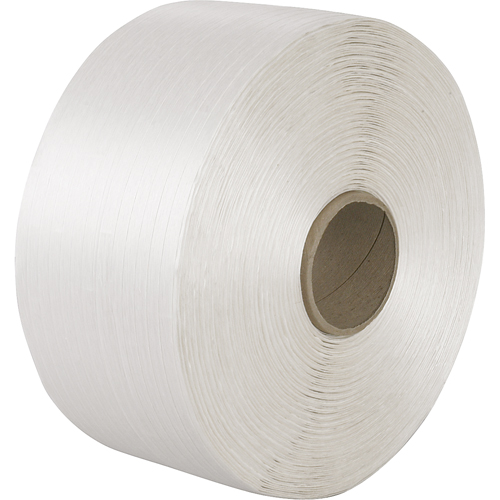 Woven Cord Strapping, Polyester Cord, 3/8" W x 5250' L, Manual Grade Southpoint Industrial Supply