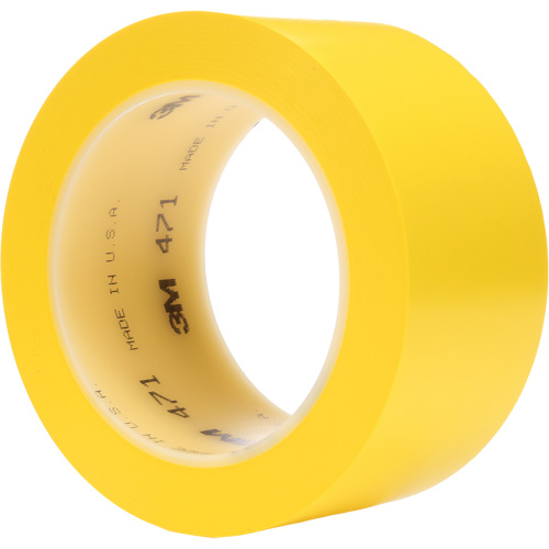 471 Vinyl Tape, 50.8 mm (2") W x 32.9 m (108') L, 5.3 mils, Yellow Southpoint Industrial Supply