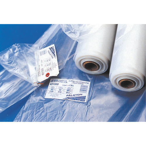 Poly Sheeting - Light Duty, 177' L, 8-1/2' W Southpoint Industrial Supply
