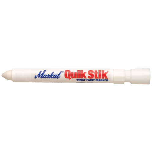 Quik Stik&reg; Twist-Up Paint Markers, Solid Stick, White Southpoint Industrial Supply