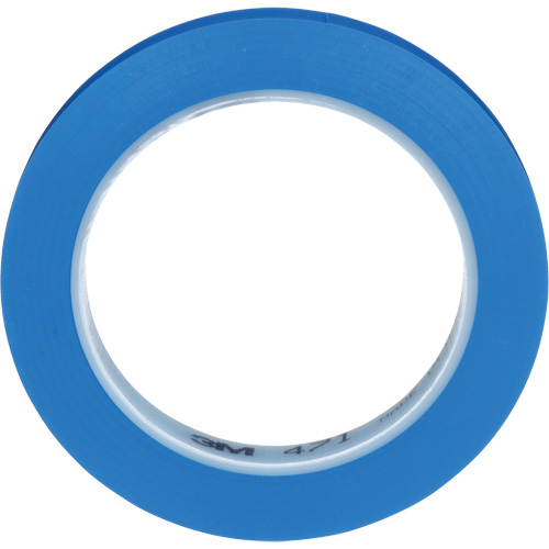 471 Vinyl Tape, 12 mm (1/2") W x 32.9 m (108') L, 5.3 mils, Blue Southpoint Industrial Supply