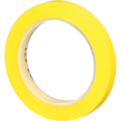 471 Vinyl Tape, 12 mm (1/2") W x 32.9 m (108') L, 5.3 mils, Yellow Southpoint Industrial Supply