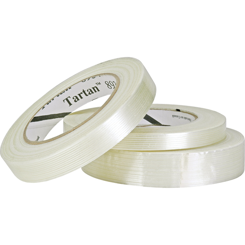 Tartan 8934 Filament Tape, 4 mils Thick, 12 mm (1/2") x 55 m (180')  Southpoint Industrial Supply