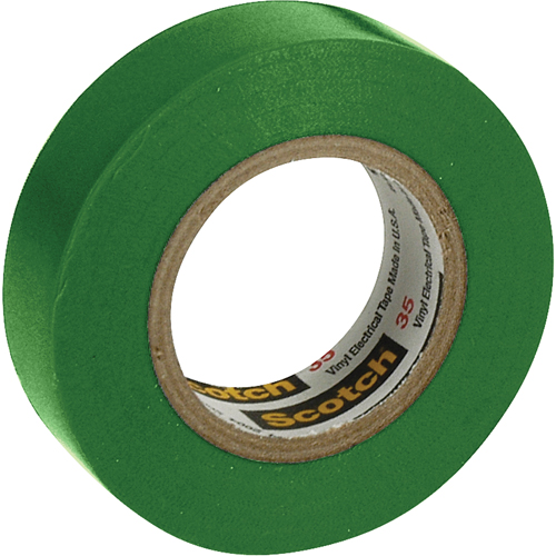 Rubans en vinyle pour codage en couleurs 35 Scotch, 12,7 mm (1/2") x 6,1 m (20'), Vert, 7 mils Southpoint Industrial Supply