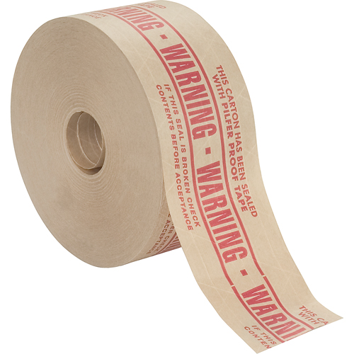Pre-Printed Gummed Tapes, 72 mm (2-4/5") x 137 m (449.475'), Kraft Southpoint Industrial Supply