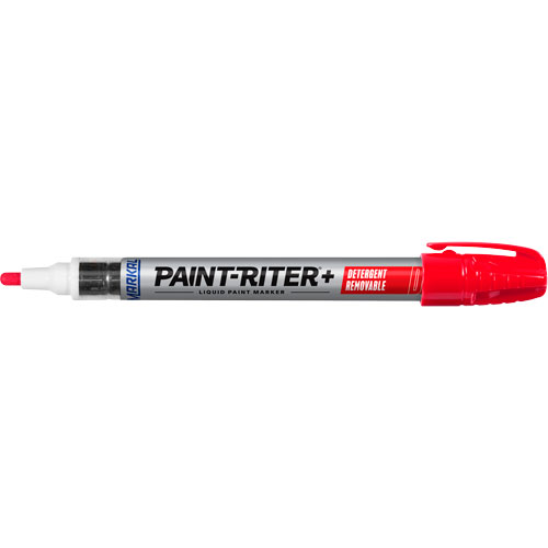 Marqueur &agrave; peinture nettoyable au d&eacute;tergent Paint-Riter+, Liquide, Rouge Southpoint Industrial Supply