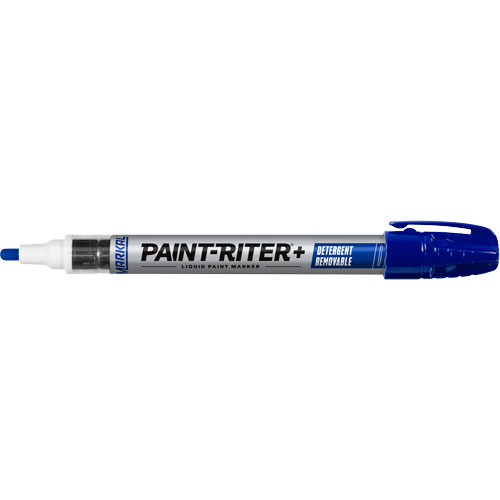 Marqueur &agrave; peinture nettoyable au d&eacute;tergent Paint-Riter+, Liquide, Bleu Southpoint Industrial Supply