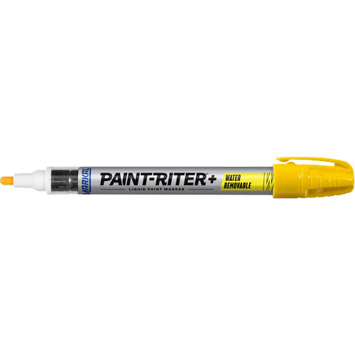 Paint-Riter&reg;+ Water Removable Paint Marker, Liquid, Yellow Southpoint Industrial Supply