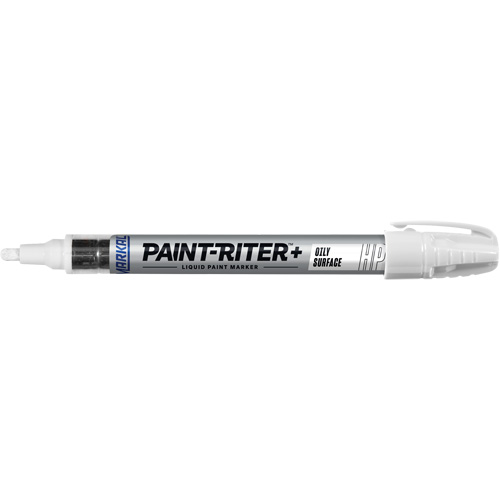 Paint-Riter&reg; + Oily Surface Marker, Liquid, White Southpoint Industrial Supply