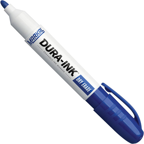 Dura-Ink&reg; Dry Erase Ink Markers, Blue, Bullet Tip Southpoint Industrial Supply
