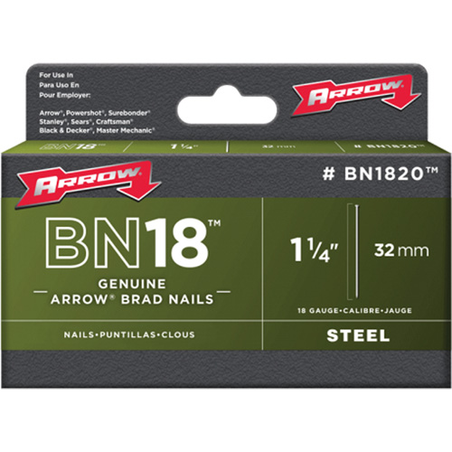 Brad Nails for Arrow & Aurora Staple Guns & Hammer Tackers Southpoint Industrial Supply