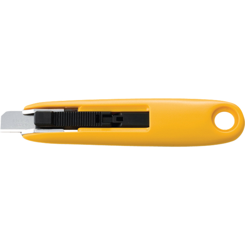Compact Self-Retracting Safety Knife, 11 mm, Carbon Steel, Plastic Handle Southpoint Industrial Supply