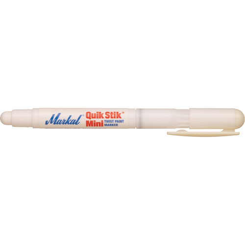 Quik Stik&reg; Mini Paint Marker, Solid Stick, White Southpoint Industrial Supply