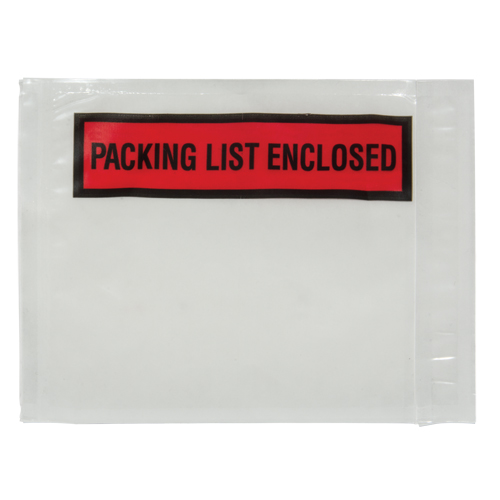 Packing List Envelope, 4-1/2" L x 5-1/2" W, Backloading Style Southpoint Industrial Supply