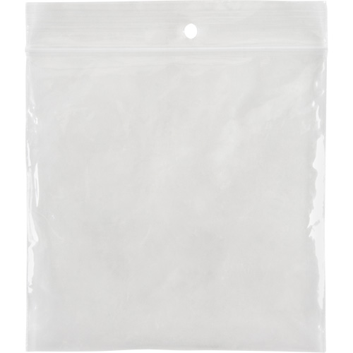 Sacs en poly, Refermable, 4" x 4", 4 mils Southpoint Industrial Supply