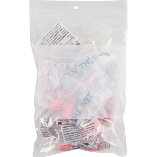 Sacs en poly avec espace inscriptible blanc, Refermable, 9" x 6", 2 mils Southpoint Industrial Supply