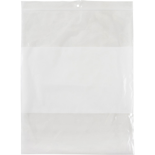 White Block Poly Bags, Reclosable, 10" x 8", 2 mils Southpoint Industrial Supply
