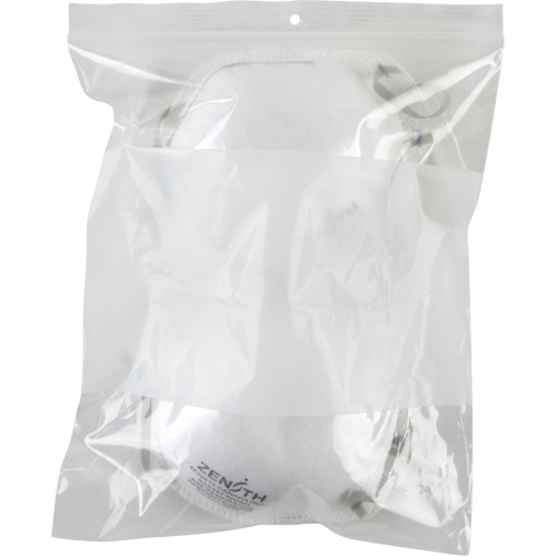 White Block Poly Bags, Reclosable, 10" x 8", 2 mils Southpoint Industrial Supply