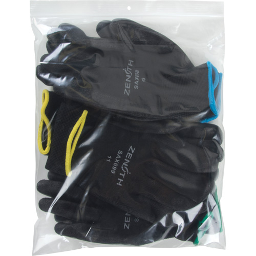 Poly Bags, Reclosable, 12" x 10", 2 mils Southpoint Industrial Supply