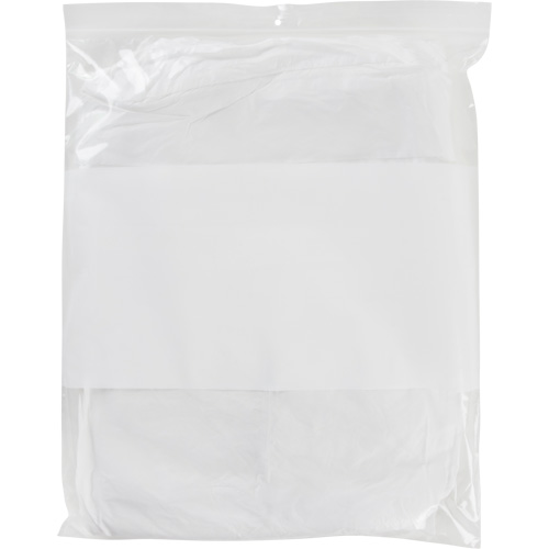 Sacs en poly avec espace inscriptible blanc, Refermable, 15" x 12", 2 mils Southpoint Industrial Supply
